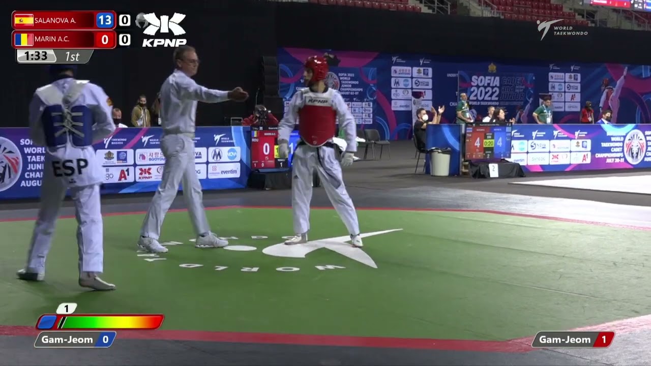 106 Round of 64 Men 68kg ESP SALANOVA LISTE Adrian ROU MARIN Alexandru cristian