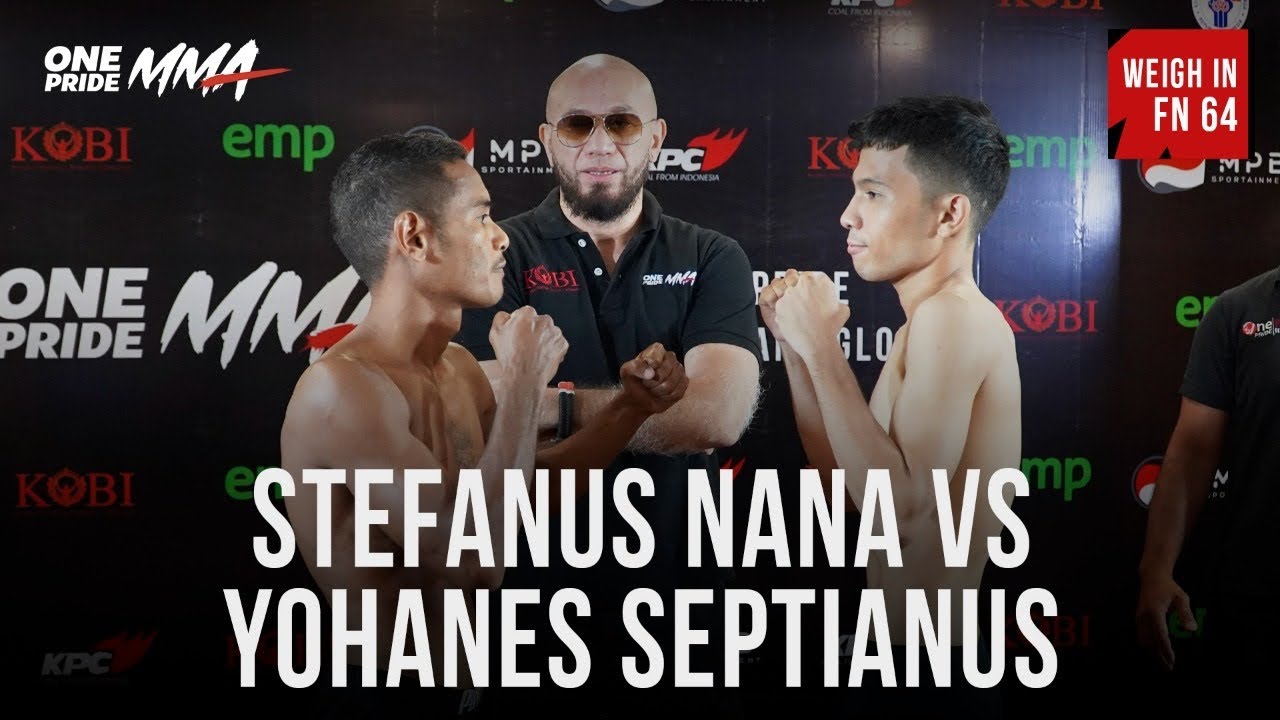 Weigh In Stefanus Nana Vs Yohanes Septianus | Fight Night 64 One Pride MMA background