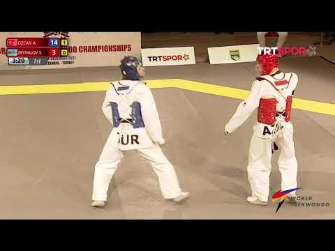 Semifinal K44 M 58kg OZCAN A TUR vs ZEYNALOV S AZE background
