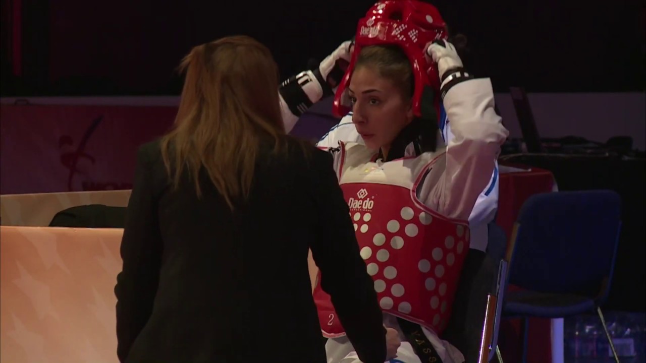 2014 Manchester WT GP SF W-49kg I GONDA HUN VS Y AZIEZ FRA background