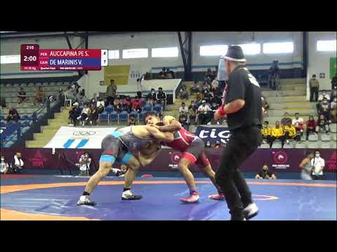 1/4 FS - 70 kg: S. AUCCAPINA PE (PER) v. V. DE MARINIS (CAN) background