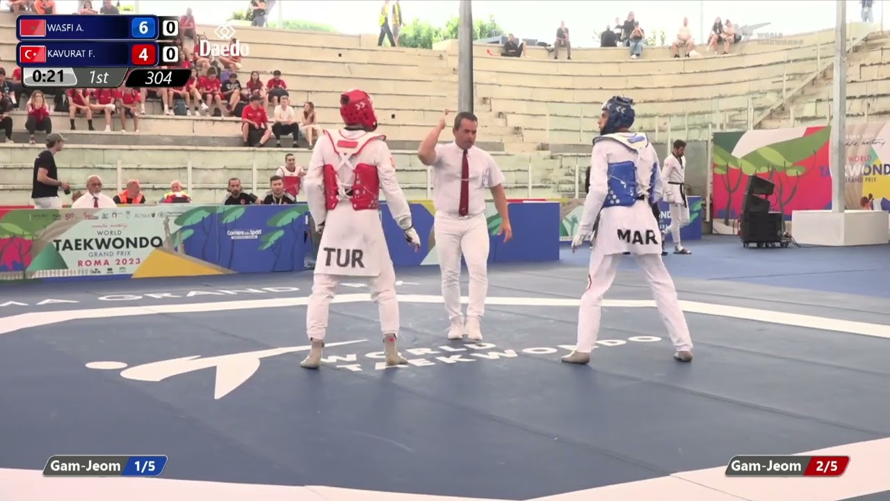304 Round of 32 MEN M 68KG MAR WASFI A TUR KAVURAT F