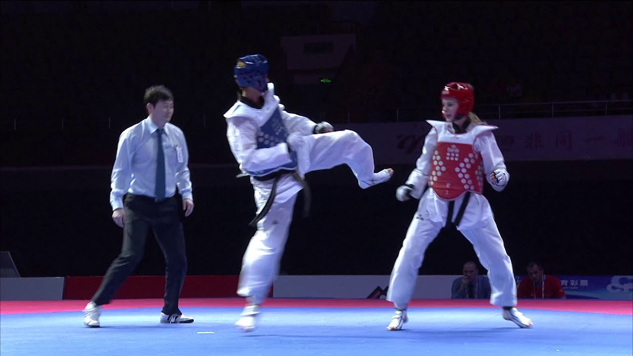 2014 WT GP SUZHOU W-67kg Final C C CHUANG TPE VS A BARYSHNIKOVA RUS background