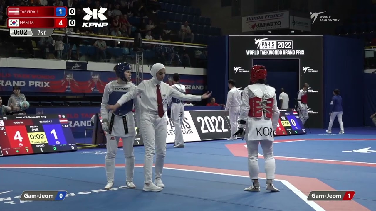 218 Round of 16 Women 67kg LAT TARVIDA Jolanta KOR NAM Min seo