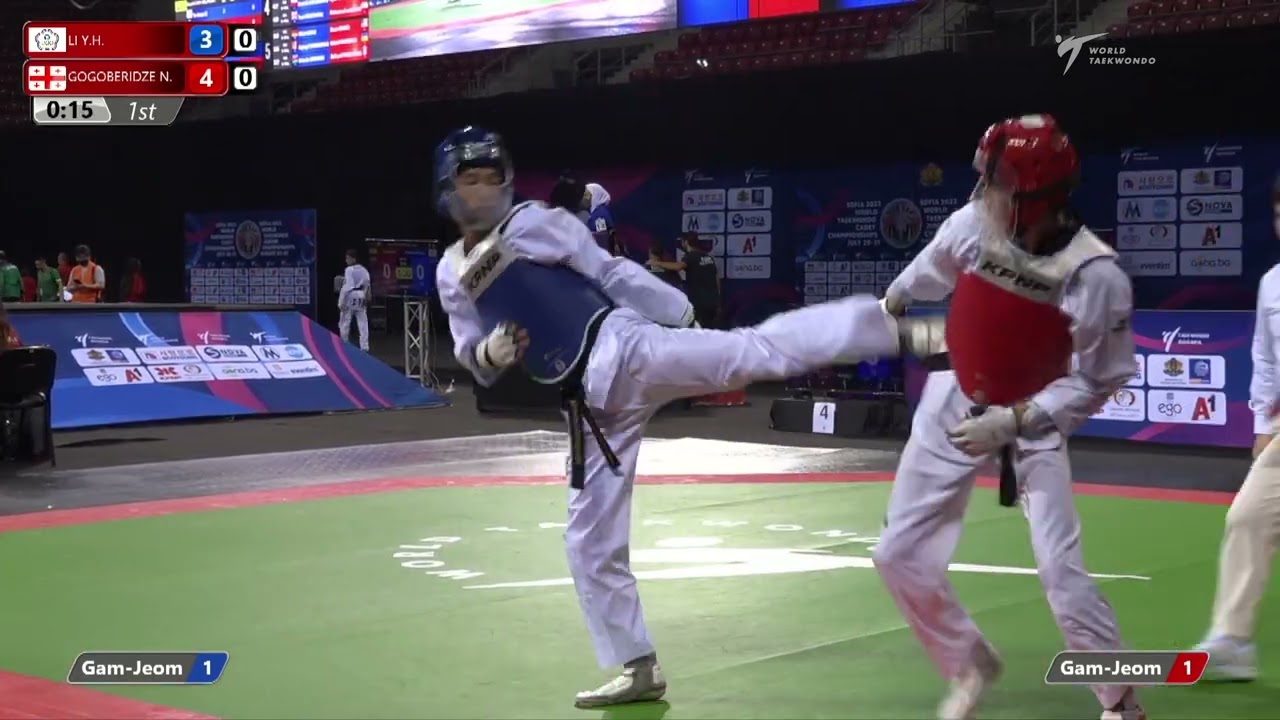 415 Round of 32 Boys 61kg TPE LI Yu huan GEO GOGOBERIDZE Nika