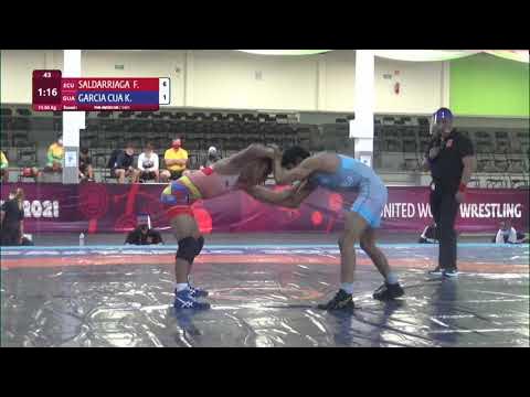 Round 1 FS - 60 kg: F. SALDARRIAGA (ECU) v. K. GARCIA CUA (GUA) background