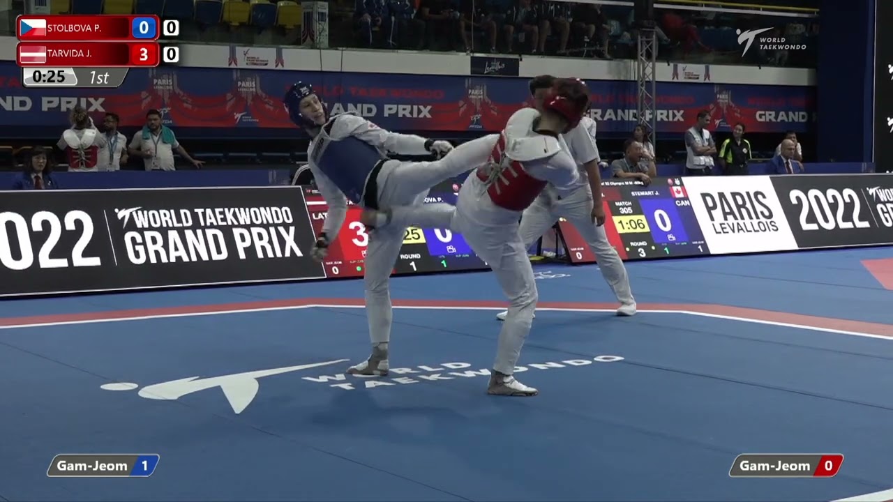 205 Round of 32 Women 67kg CZE STOLBOVA Petra LAT TARVIDA Jolanta background