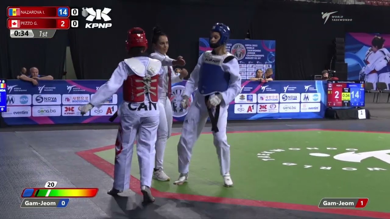 116 Round of 32 Women 63kg MDA NAZAROVA Iulia CAN PEZZO Giorgia