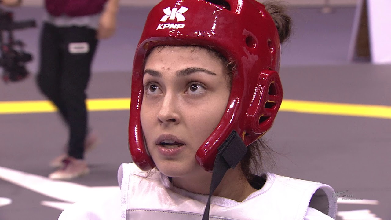 2018 Taoyuan WT GP SF W 57kg Inese TARVIDA LAT Irem YAMAN TUR background