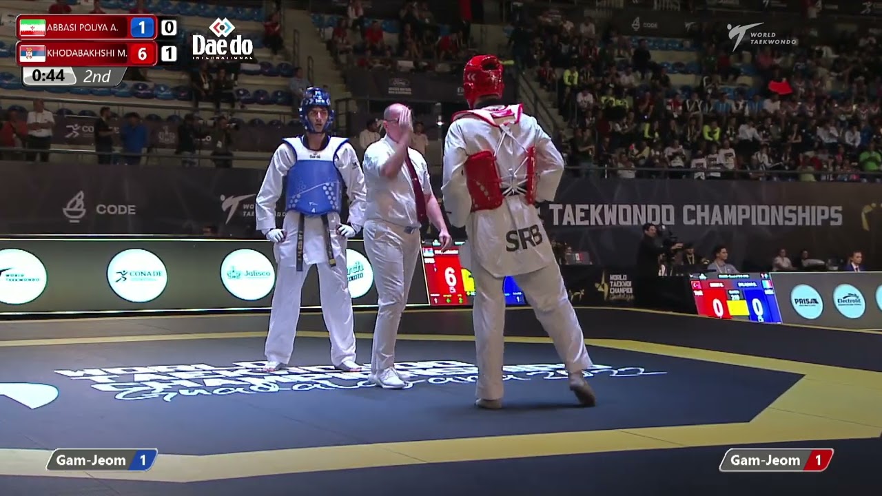 118 M-87kg R-16 ABBASI POUYA A. IRI ЁЯФ╡ vs ЁЯФ┤ KHODABAKHSHI M. SRB I Guadalajara 2022 WT Championships