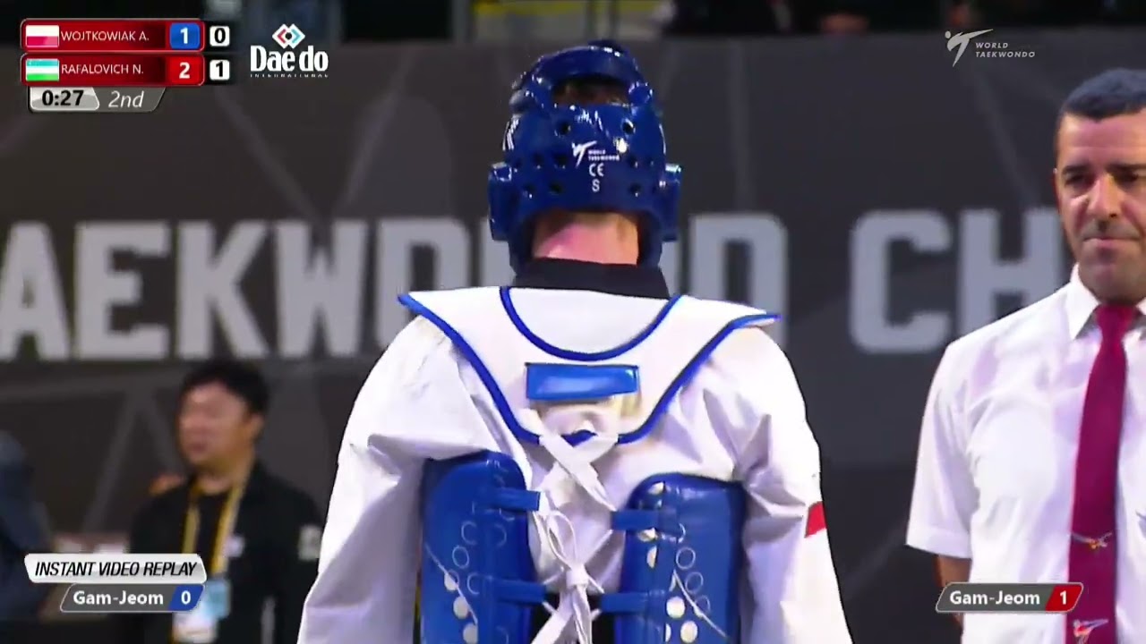 313 M-87kg R-32 WOJTKOWIAK A. POL 🔵 vs 🔴 RAFALOVICH N. UZB I Guadalajara 2022 WT Championships