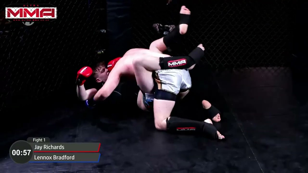 CARDIFF ULTRA MMA JAY RICHARDS VS LENNOX BRADFORD background