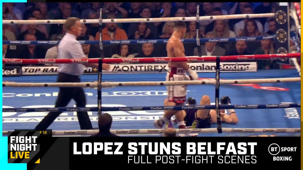 Lopez Stuns Belfast 🏆 Full Post-Fight Scenes As Luis Alberto Lopez Finishes Michael Conlan 🇲🇽 background