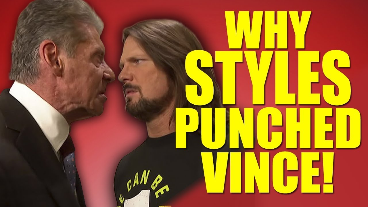 Real Reasons Why AJ Styles Punched Vince McMahon In The Face! | WWE Smackdown Live backdrop