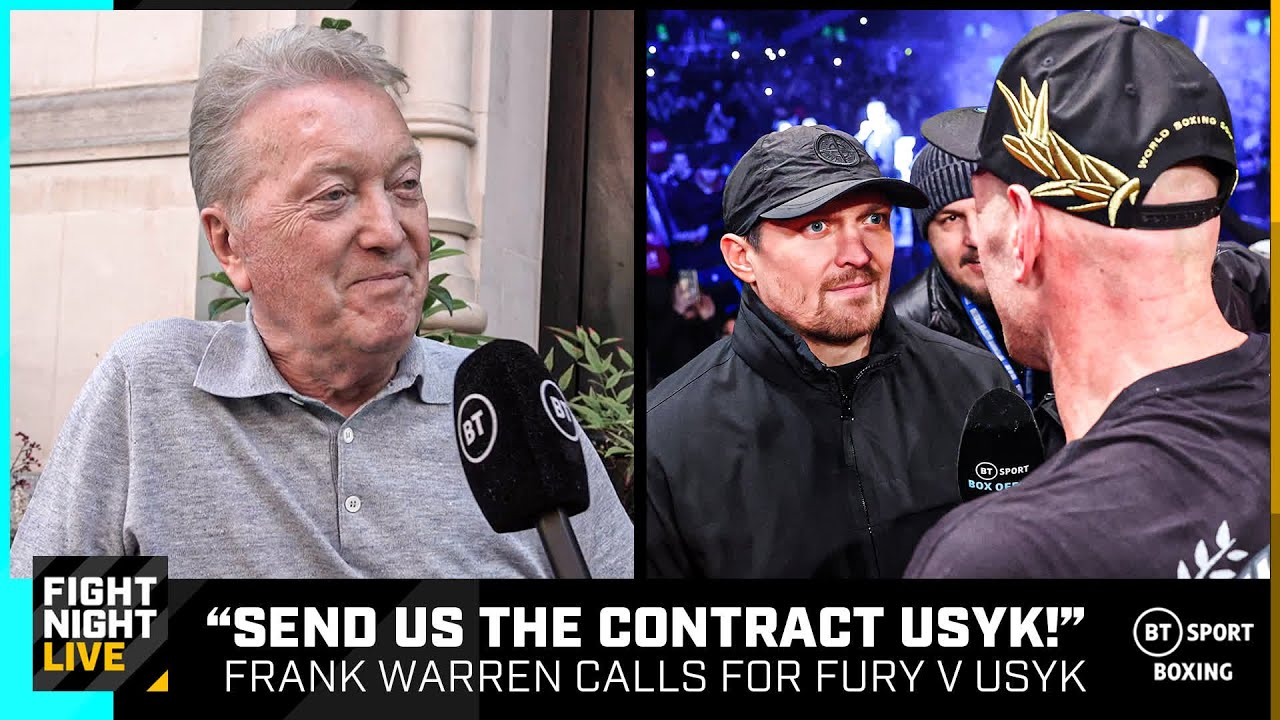 "Send the contract" Frank Warren 'accepts' £150m Tyson Fury v Oleksandr Usyk offer in Saudi Arabia