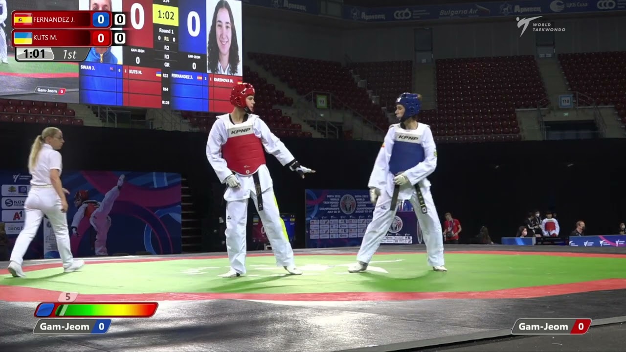 314 R16 Women +68kg ESP FERNANDEZ J UKR KUTS M background