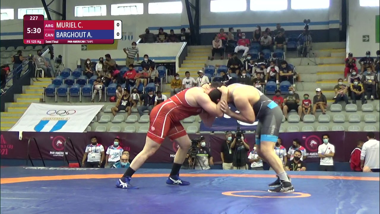 1/2 FS - 125 kg: C. MURIEL (ARG) v. A. BARGHOUT (CAN) background