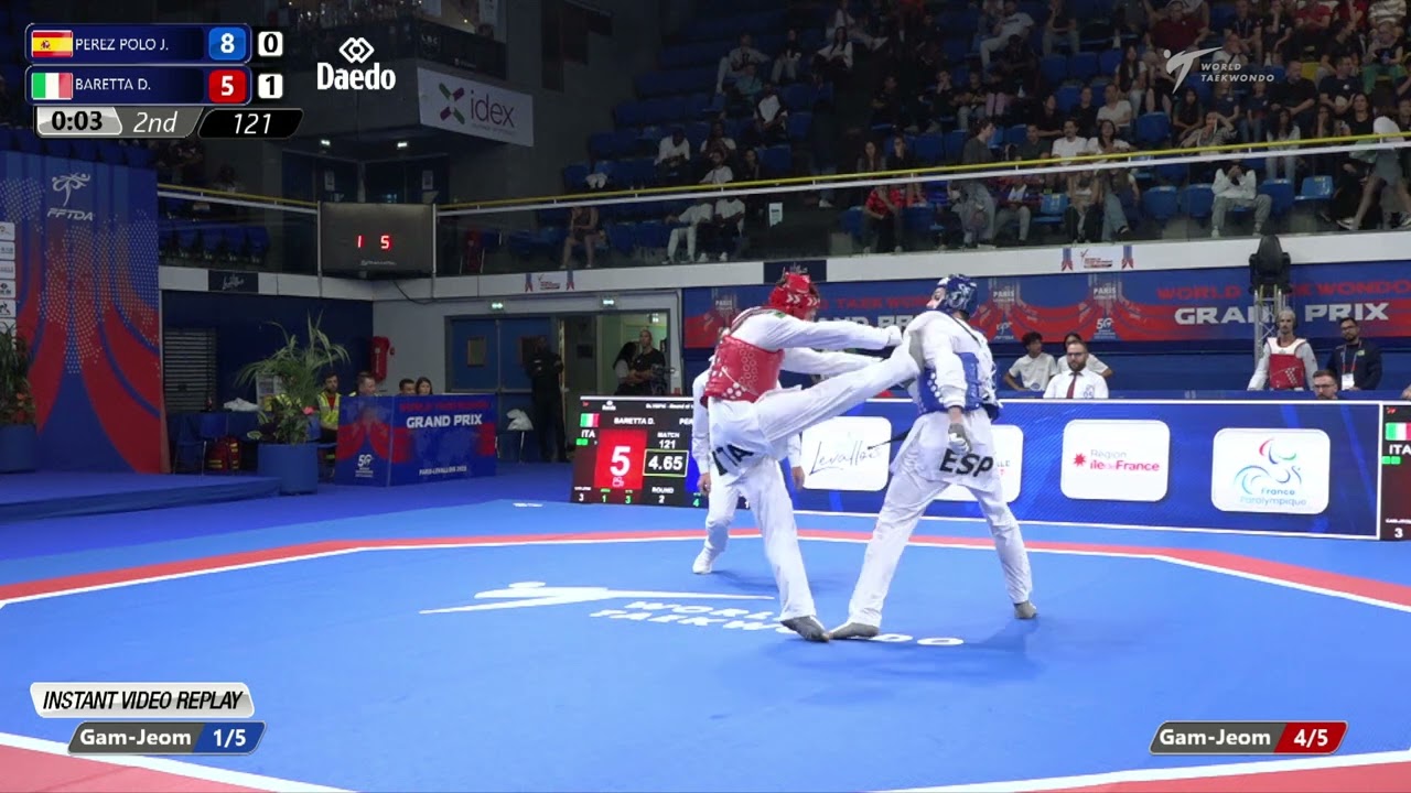 121 Round of 16 MEN M 68KG ESP PEREZ POLO J ITA BARETTA D
