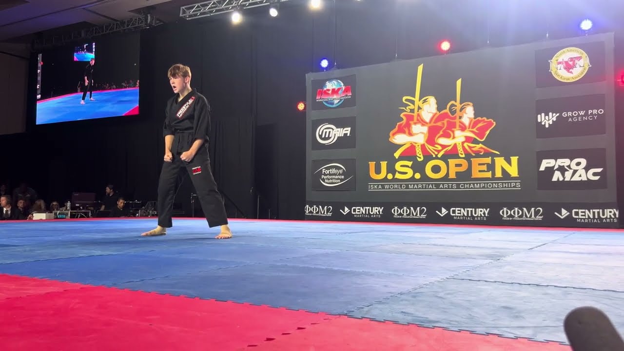 Judah Sagawa 14-17 Boys Open Forms ISKA World Championship - U.S. Open 2024 background