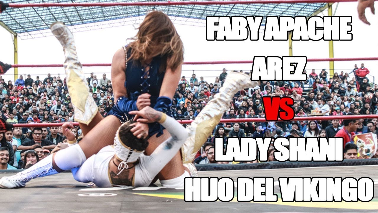 Lady Shani e Hijo del Vikingo Vs Faby Apache y Arez | Lucha Libre AAA Worldwide background