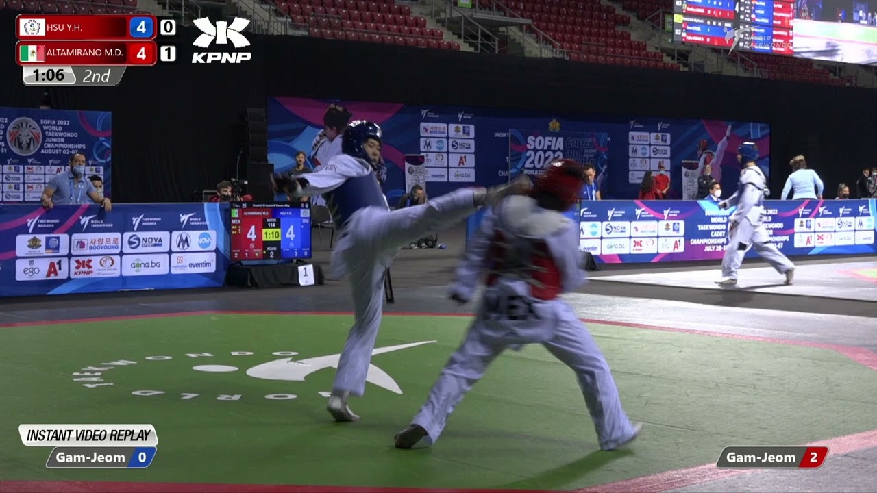 114 Round of 32 Women 63kg TPE HSU Yu hsi MEX ALTAMIRANO Maritza daniela