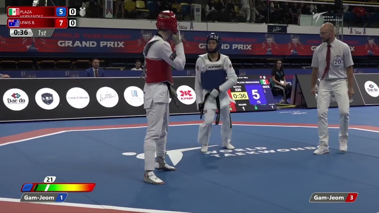 220 R16 M 58kg MEX PLAZA HERNANDEZ AUS LEWIS B background