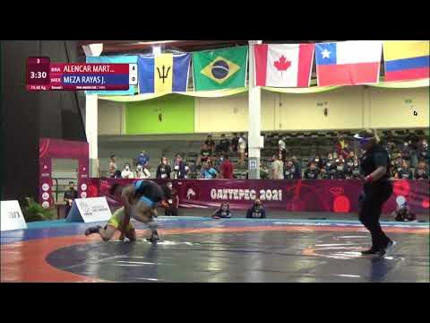 Round 1 FS - 48 kg: M. ALENCAR MART (BRA) v. J. MEZA RAYAS (MEX)