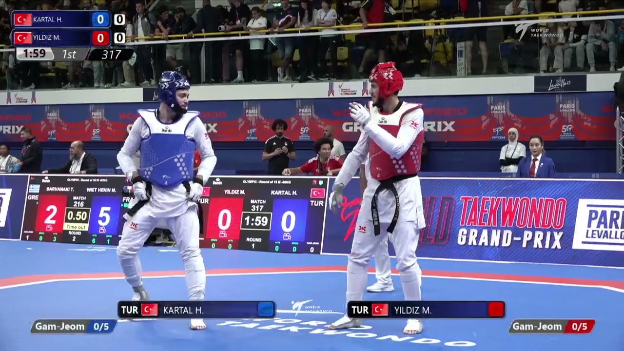 317 Round of 16 MEN M 80KG TUR KARTAL H TUR YILDIZ M background