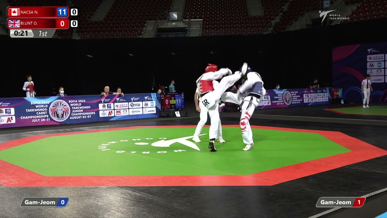 429 Quarter final Men 48kg CAN NACSA N GBR BLUNT O background