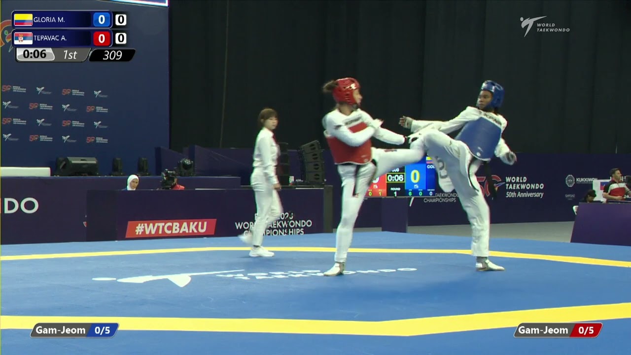 309 R32 Women +73kg COL GLORIA M SRB TEPAVAC A