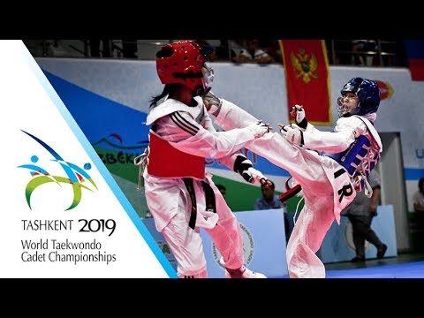 Tashkent 2019 WT Cadet Champs. W -47kg Final BAKHSHI Mobina(IRI) vs MENDIVELSO Natalia Andrea(COL)