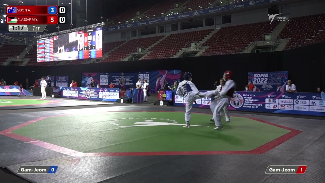 513 R16 Boys 65kg AUS VOON A JOR ALASSAF M Y background