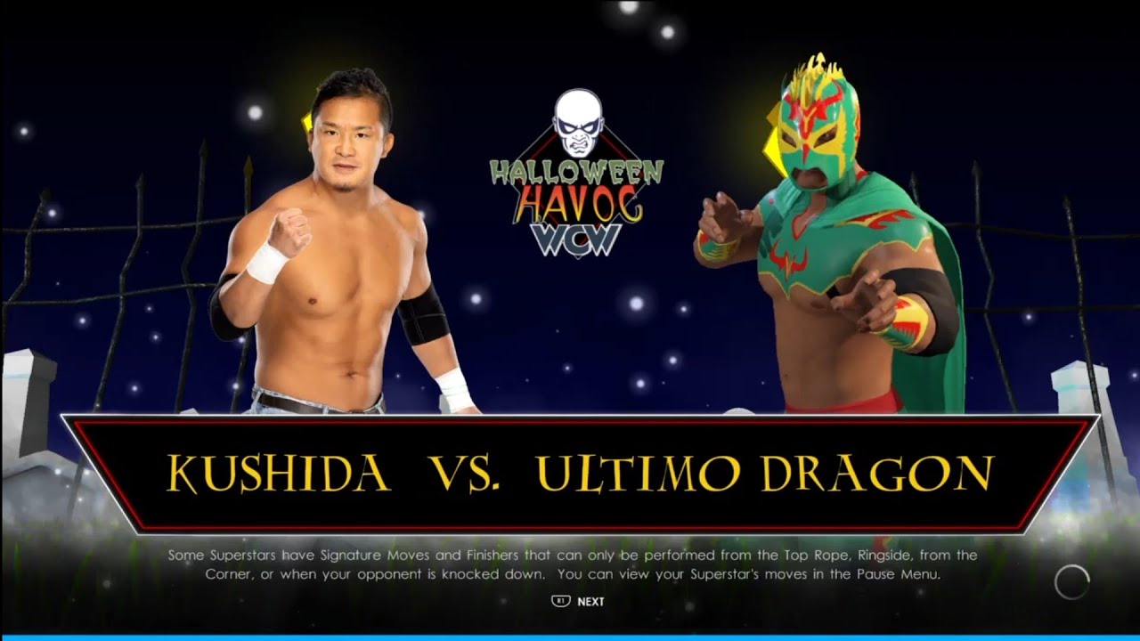 Kushida vs Ultimo Dragon Halloween Havoc 97. WWE 2K22