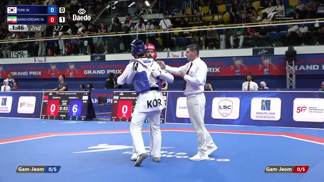 327 Quarterfinals MEN M 80KG KOR PARK W IRI BARKHORDARI M