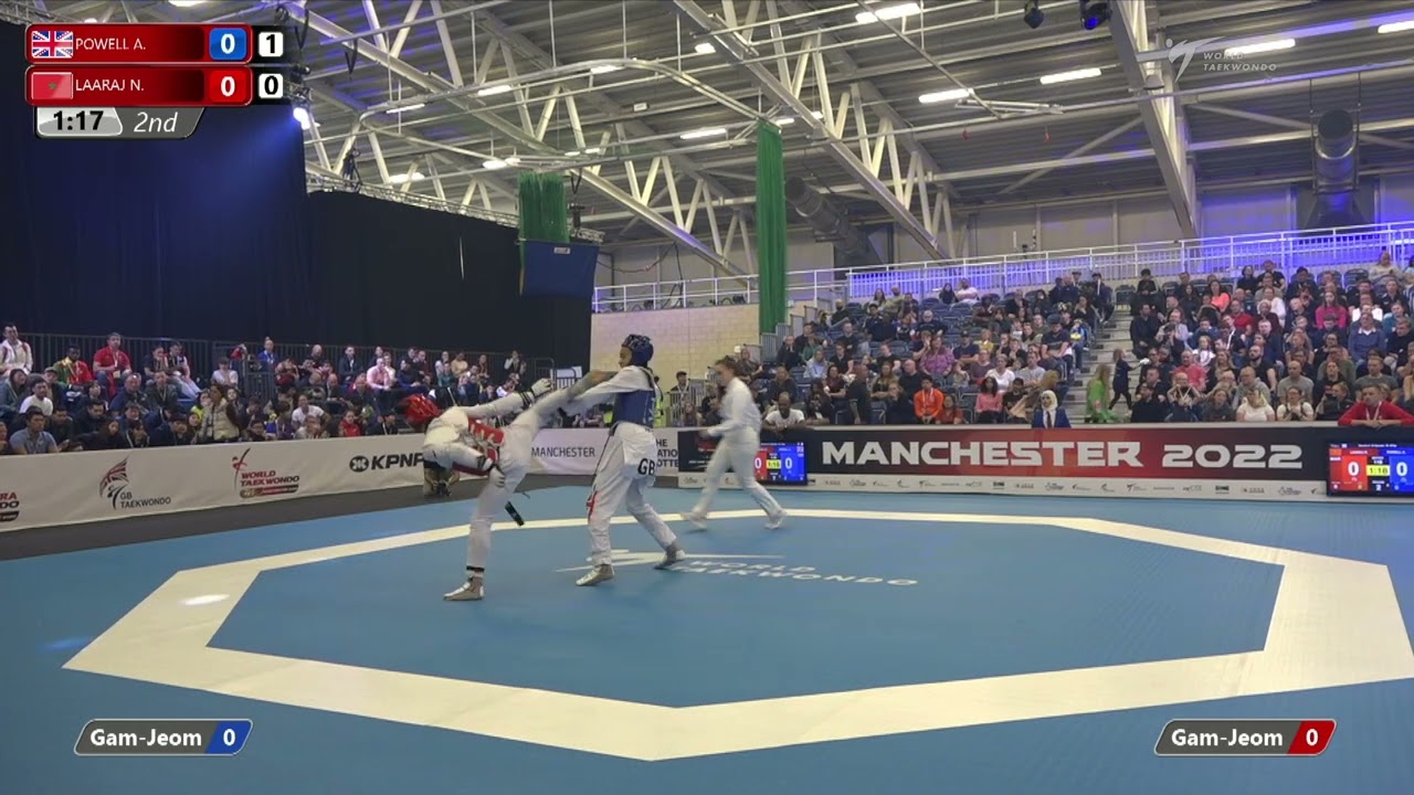 118 R-16 W-57kg ЁЯФ╡ POWELL Aaliyah GBR vs ЁЯФ┤ LAARAJ Nada MAR I Manchester 2022 World Taekwondo GP