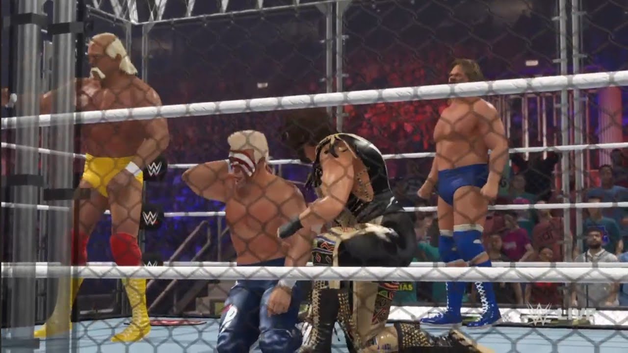 Wargames Tour. Team Hogan vs Faces of Fear. WWE 2K23 backdrop