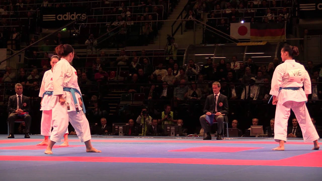 VIETNAM Female Team Kata - Kata Paiku - Bronze fight. 2014 World Karate Championships