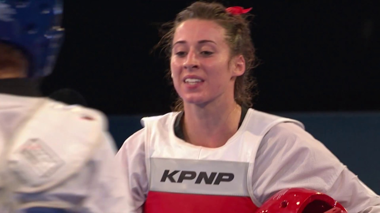 2017 Rabat WT GP W+67kg Semi final B WALKDEN GBR VS S AN KOR background