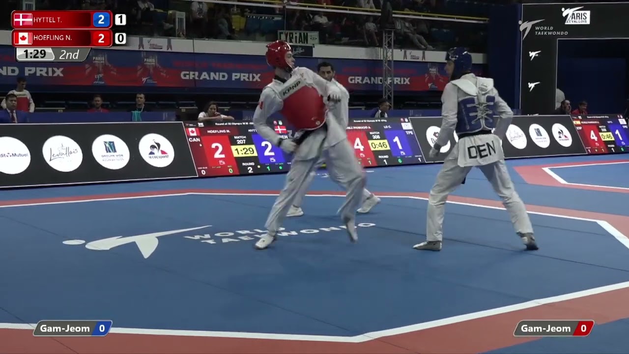 207 Round of 32 Men 58kg DEN HYTTEL Tobias CAN HOEFLING Nicholas