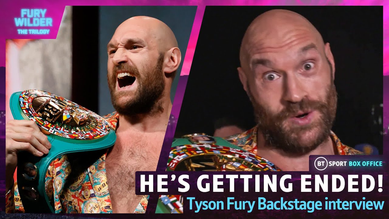 "His arse is twitching!" Tyson Fury promises to end Deontay Wilder! background