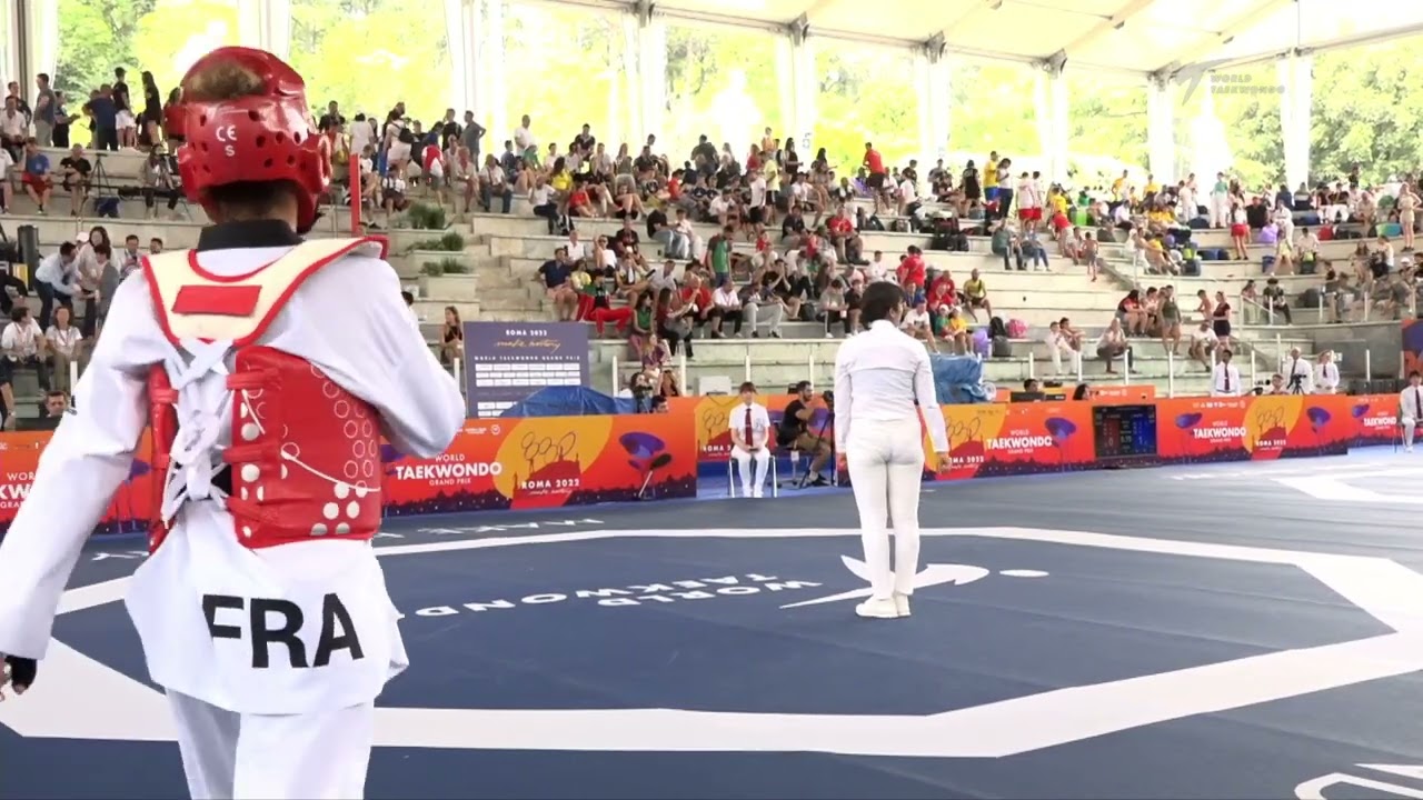 214 W-67kg R-32 ILIESCO Nathalie CAN 🔵 vs 🔴 WIET HENIN Magda FRA I Rome 2022 World Taekwondo GP