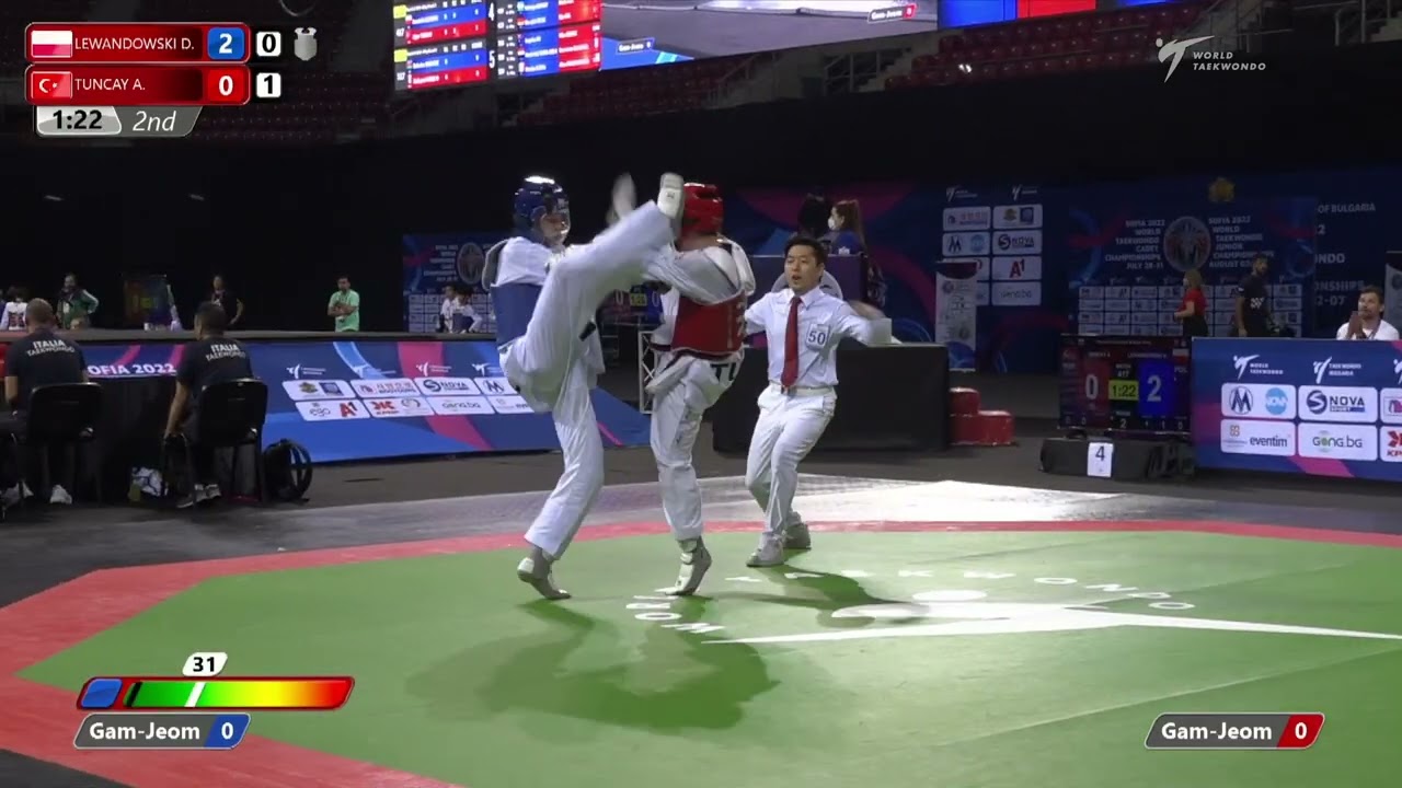 417 Round of 32 Boys 61kg POL LEWANDOWSKI Dominik TUR TUNCAY Alper