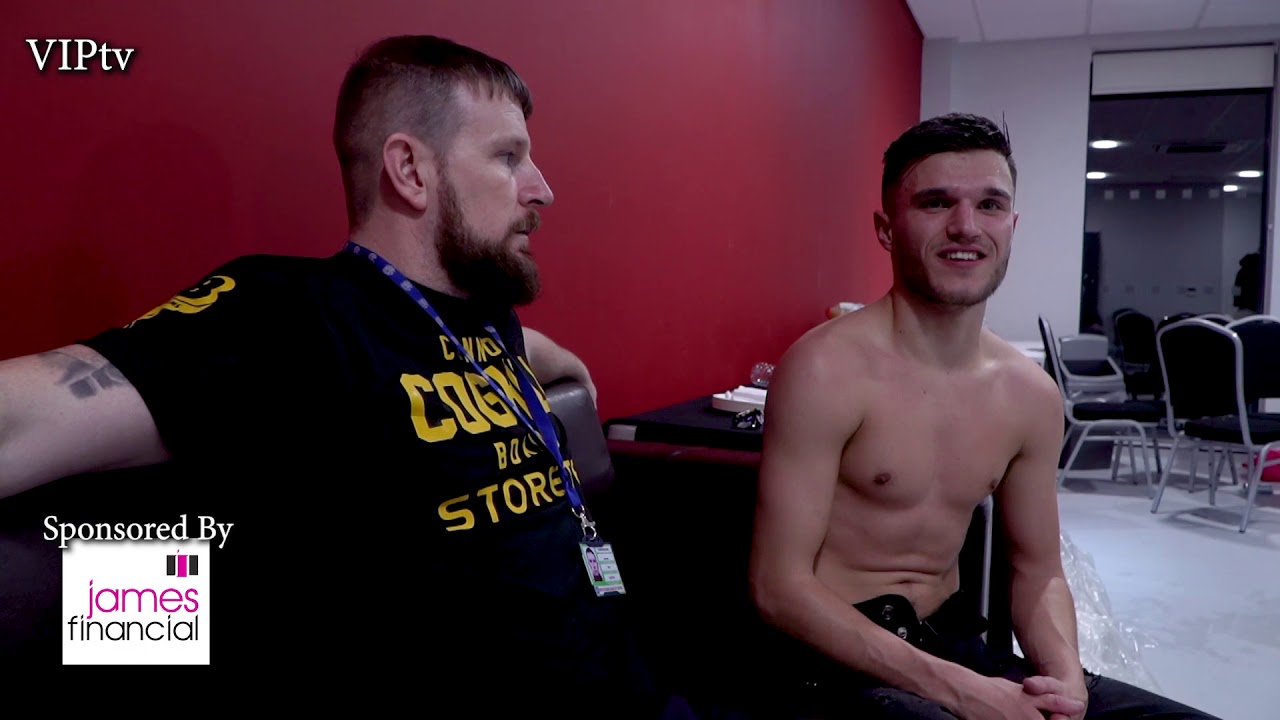 Connor Coghill delights his home crowd with a fine display of boxing background