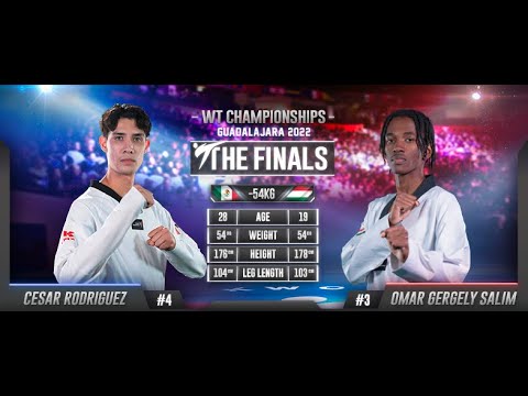 106 M-54kg F RODRIGUEZ Cesar MEX 🔵 vs 🔴 SALIM Omar gergely HUN I Guadalajara 2022 WT Championships