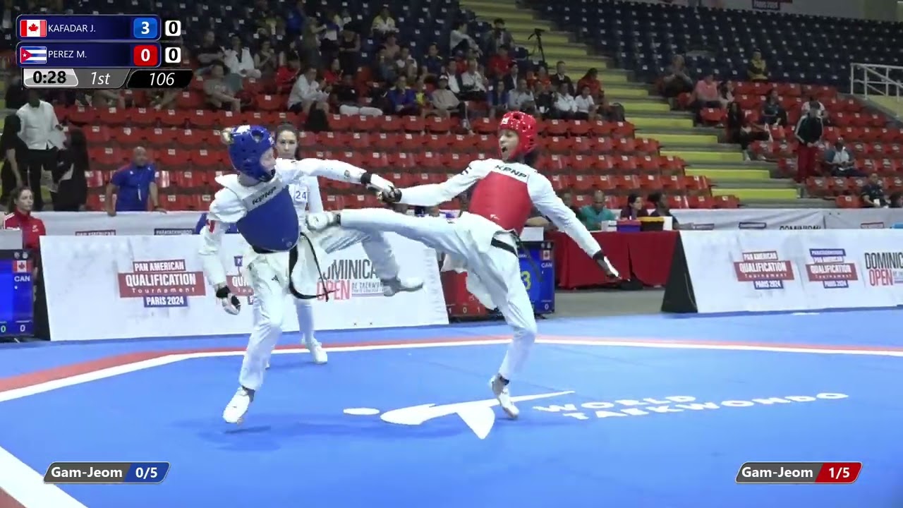 106 Round of 16 W 49kg CAN KAFADAR J CUB PEREZ M