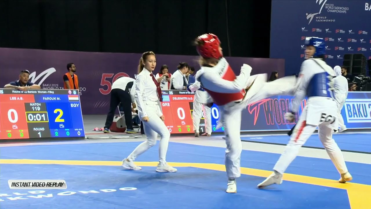 119 R32 Women 73kg EGY FAROUK M HAI LEE A S background