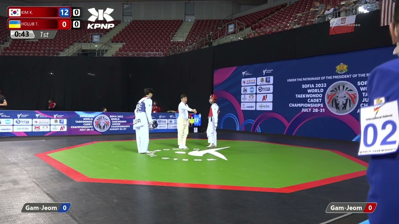 510 R32 Boys 57kg KOR KIM K UKR HOLUB T background