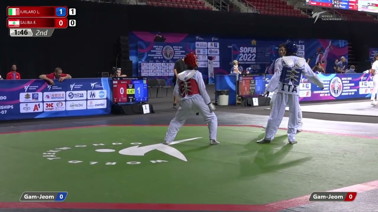 107 R64 Men 51kg ITA IURLARO L LBN SALIBA E background