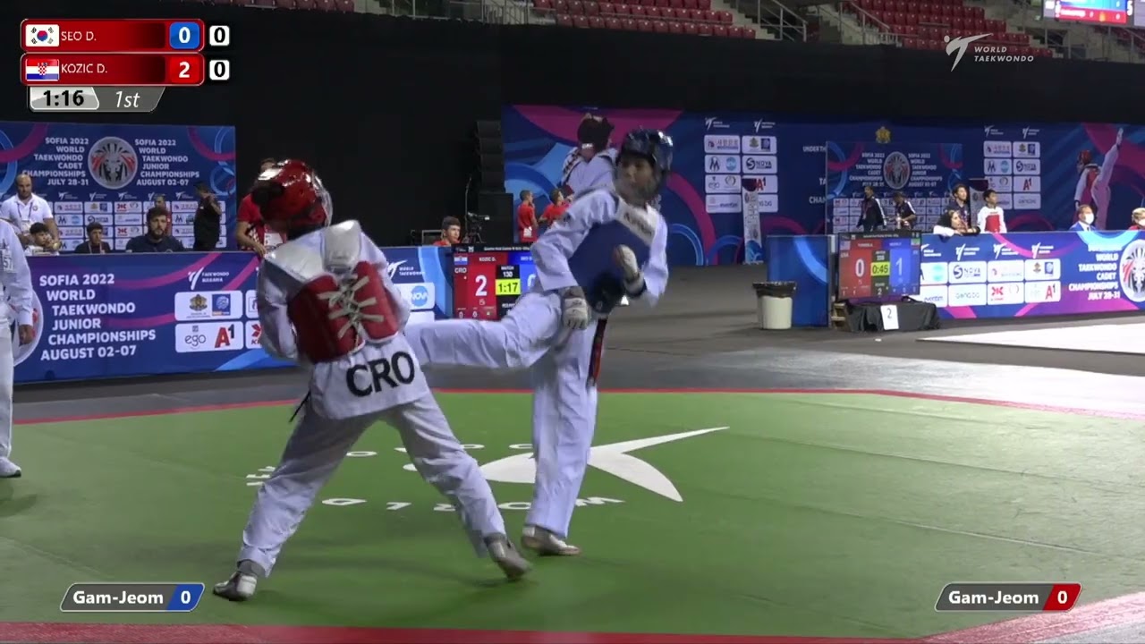 130 Quarter final Girls 55kg KOR SEO D CRO KOZIC D