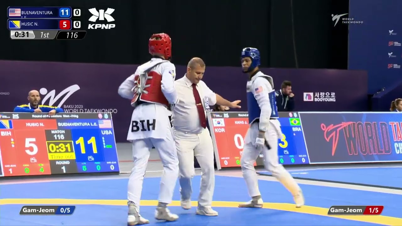 116 R32 Men 74kg USA BUENAVENTURA L E BIH HUSIC N background